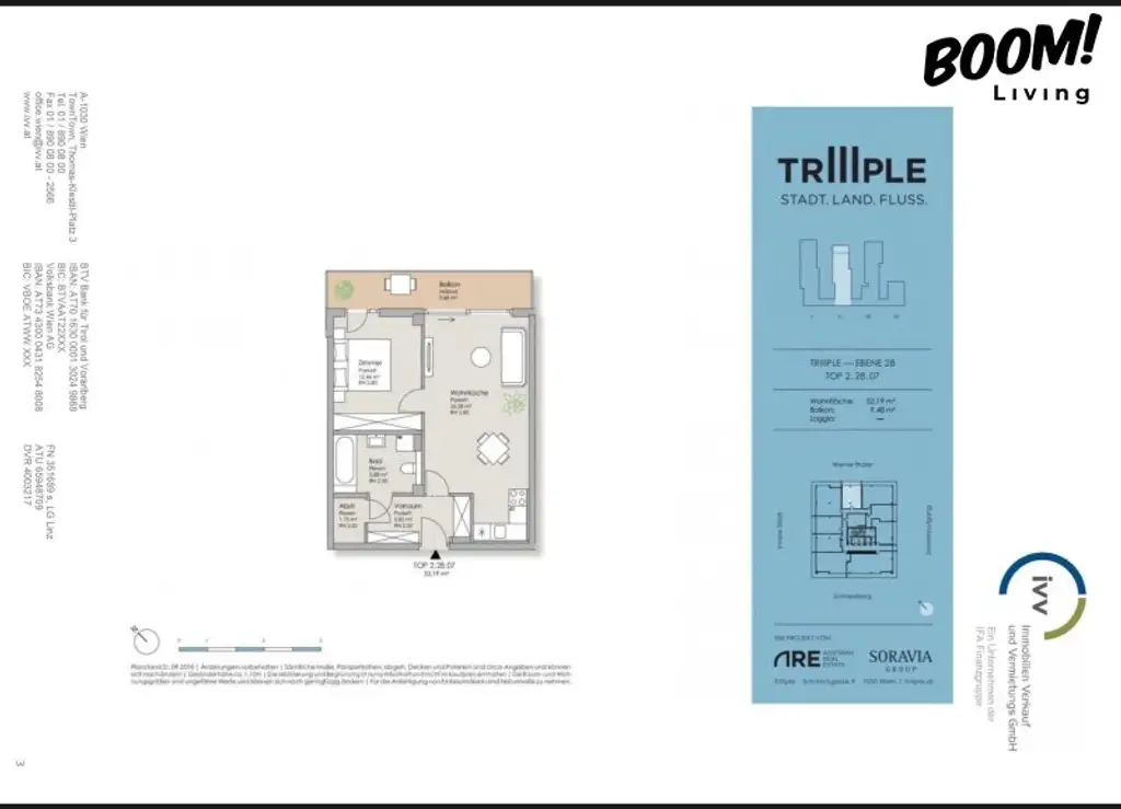 Iconic Living im TRIIIPLE Tower – Architektur, Design und Komfort