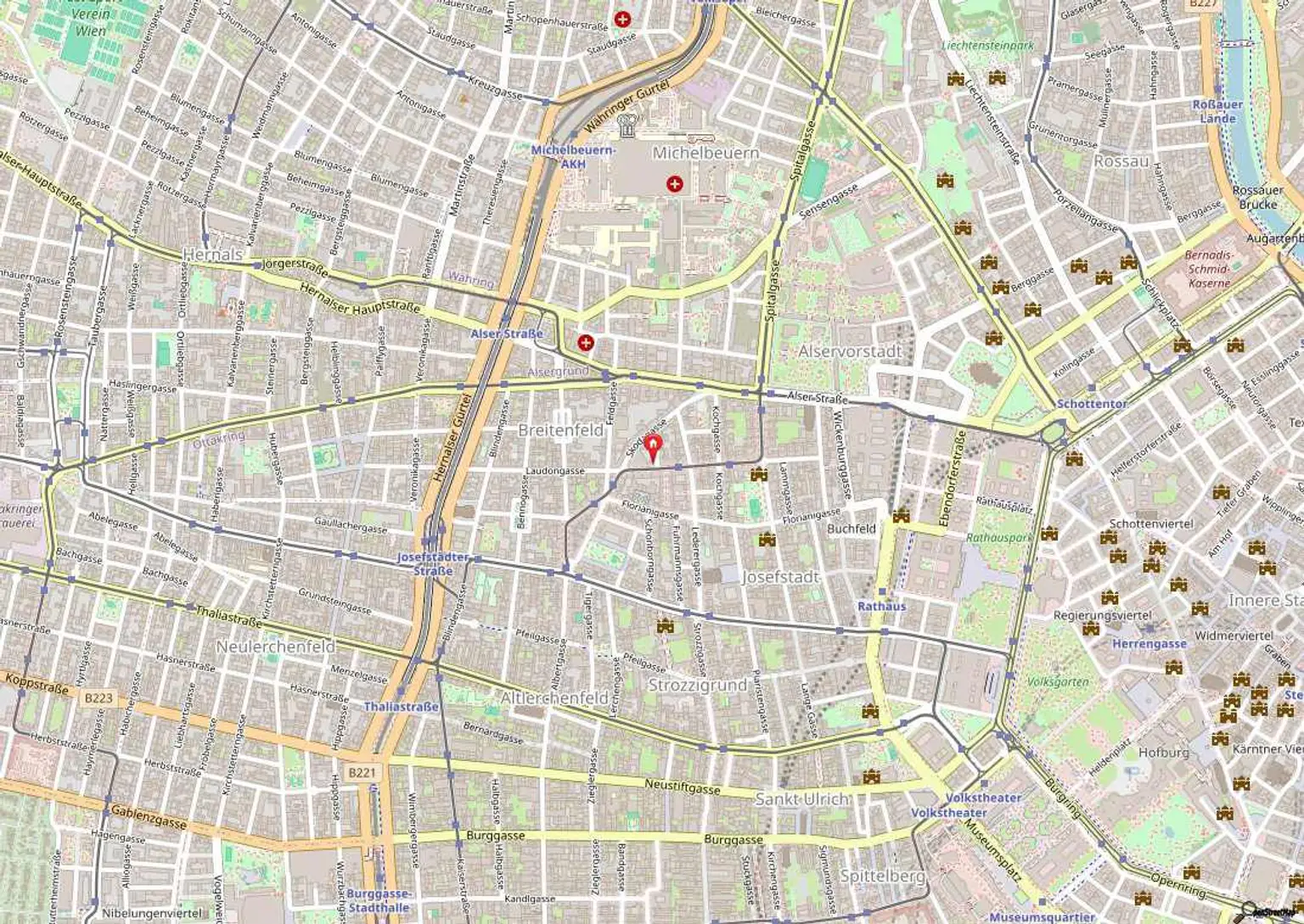 Helle 3-Zimmer-Wohnung  mit tollem Ausblick im 8. Bezirk!