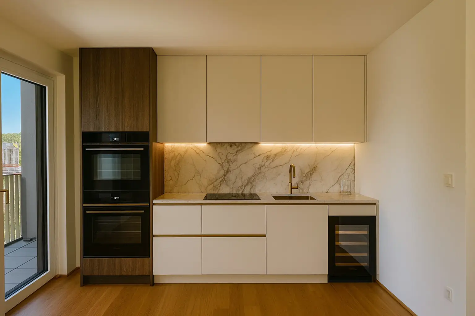 Hirschfeld: Provisionsfrei und Erstbezug - Sensationell günstige 3 Zimmer Wohnung