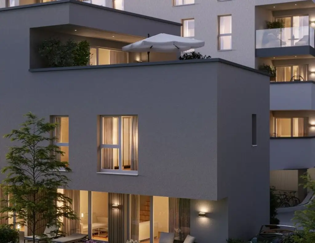 PROVISIONSFREI - NEUBAU 4 Zimmer TOWNHOUSE in Salzburg Stadt Alt - Liefering mit Garten, Terrasse u. Tiefgarage, VOLLE WOHNBAUFÖRDERUNG!