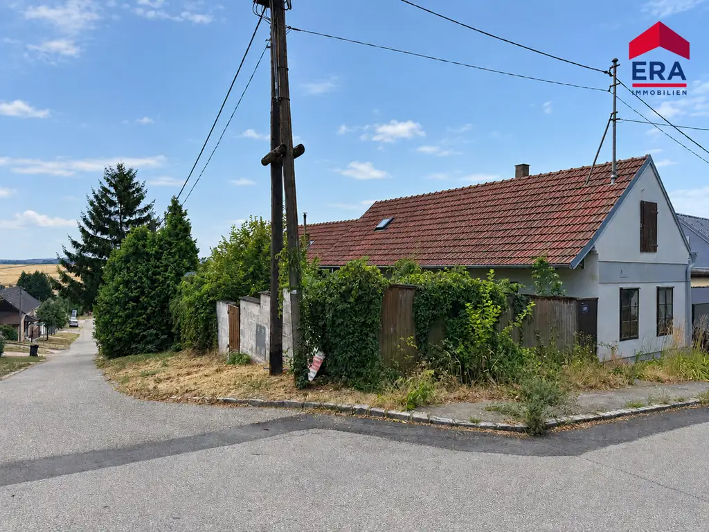 Haus mit zusätzlichem Baugrundstück, großem Dachgeschoss & Weinkeller in 2145 Hausbrunn