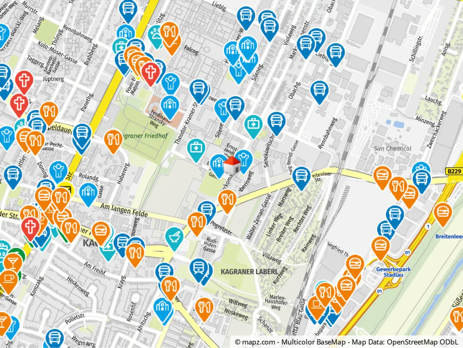 Geolyzer Kartenausschnitt