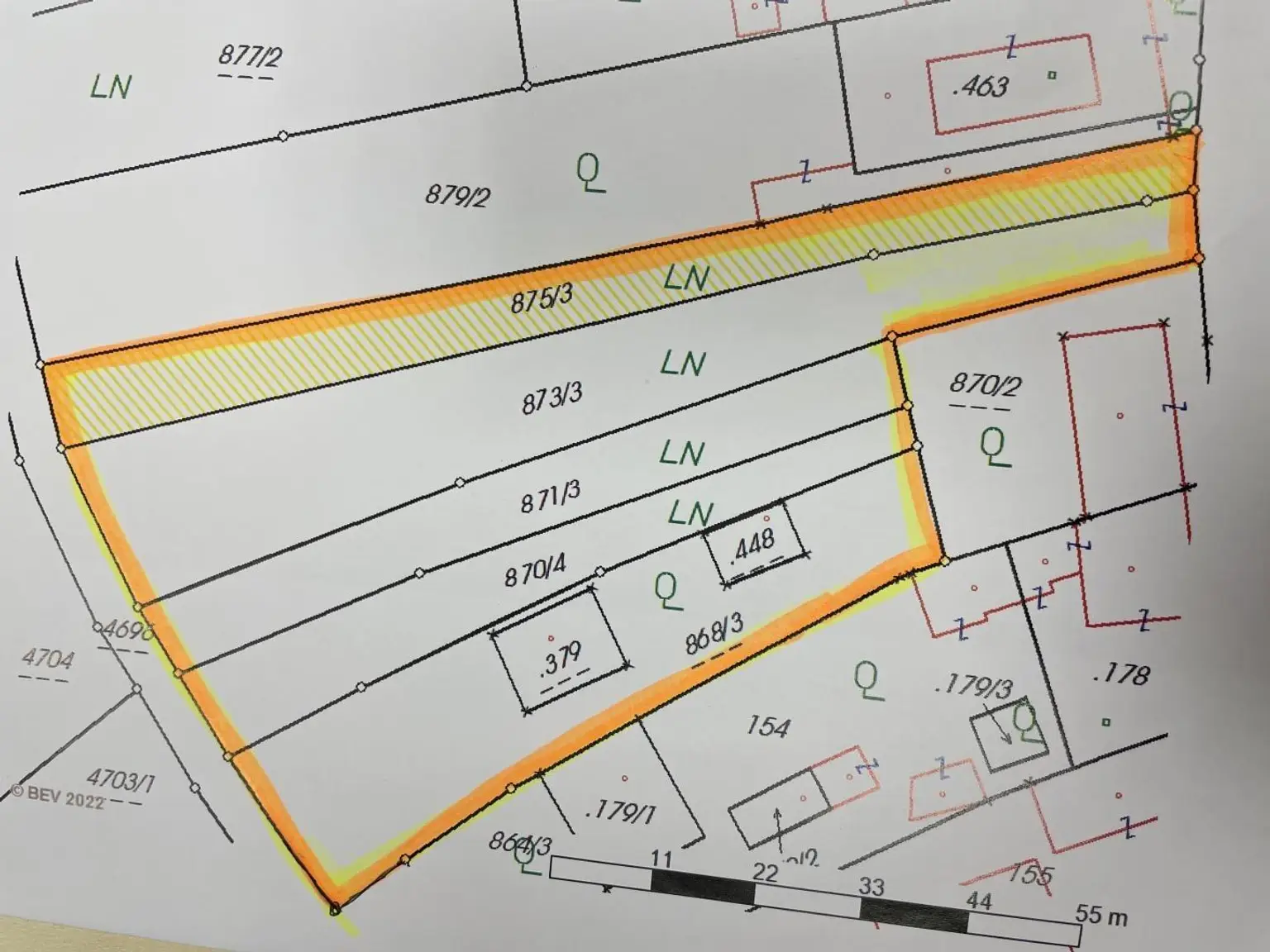 Lageplan Grundstücke