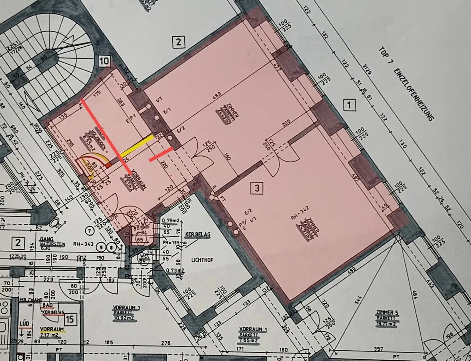 Unbefristet vermietete 2 Zimmer Wohnung -
Nähe Altes AKH und Rathaus