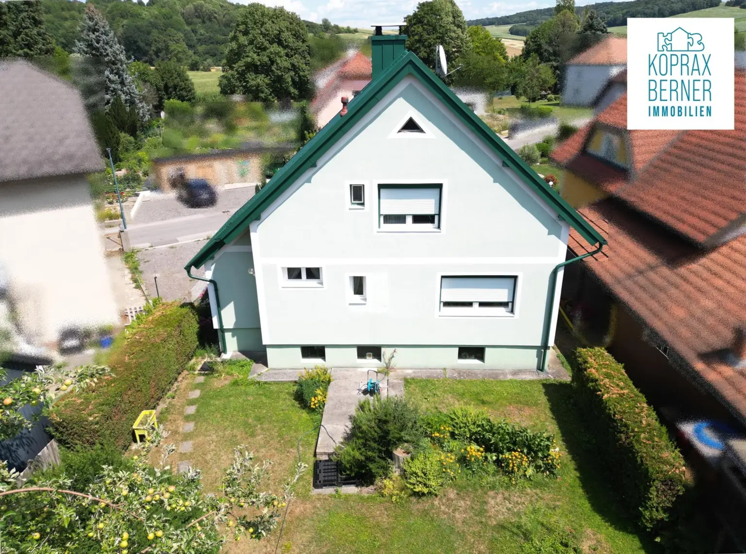 Ansicht von oben - hinten