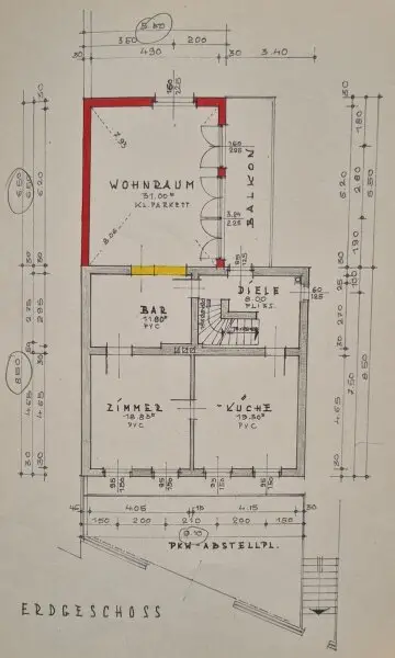 Renovierungsbedürftiges Einfamilienhaus auf 2.391 m² Eigengrund
