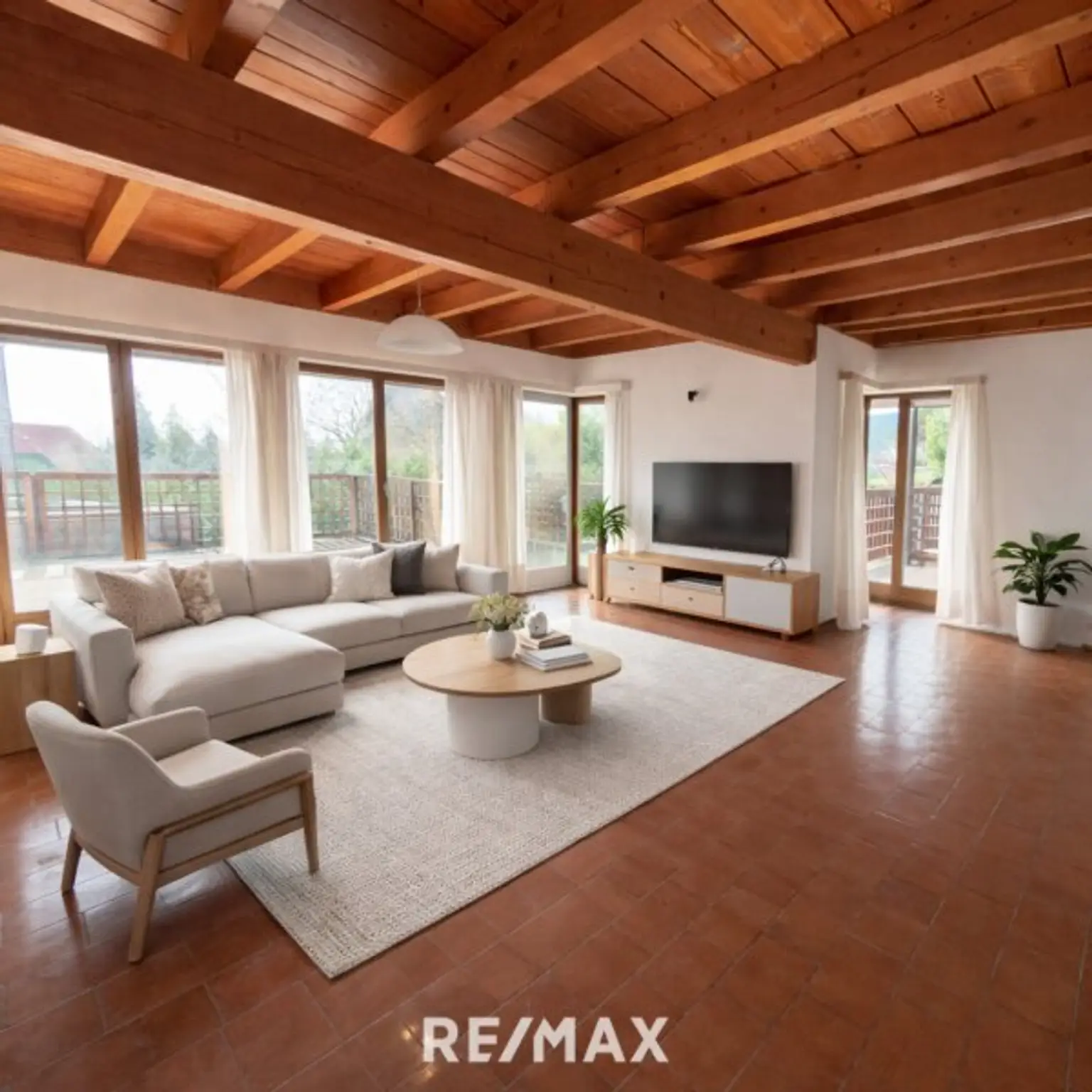 Wohnzimmer (virtuell eingerichtet)