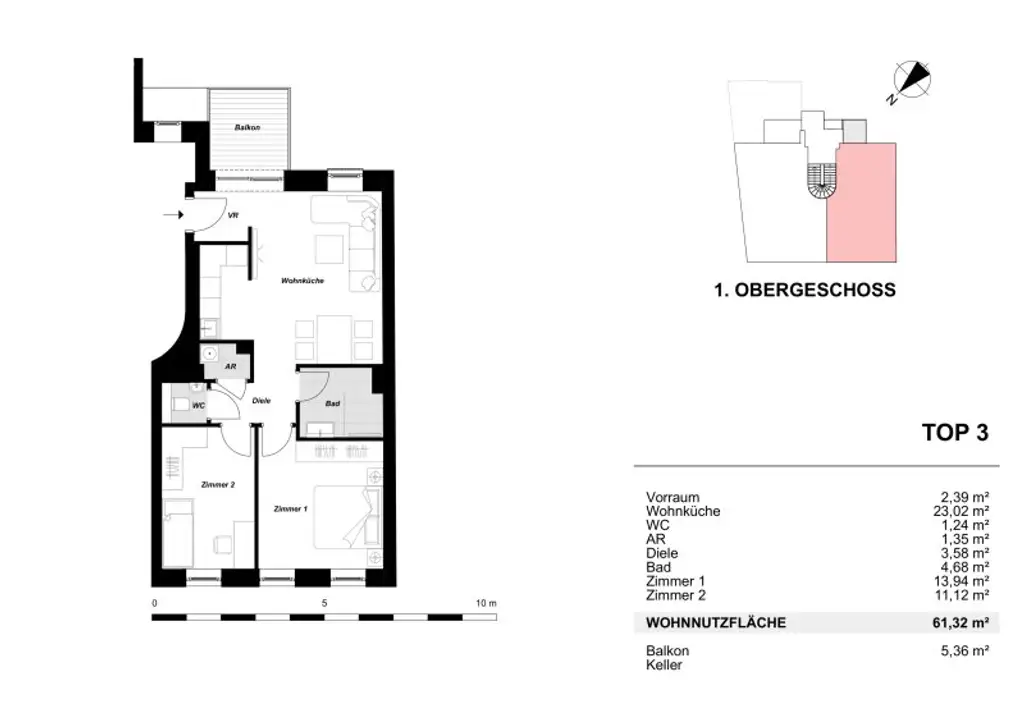 3,7 % Rendite! Lukratives Wohnungspaket aus 6 vermieteten Appartments, Nähe Floridsdorfer Aupark