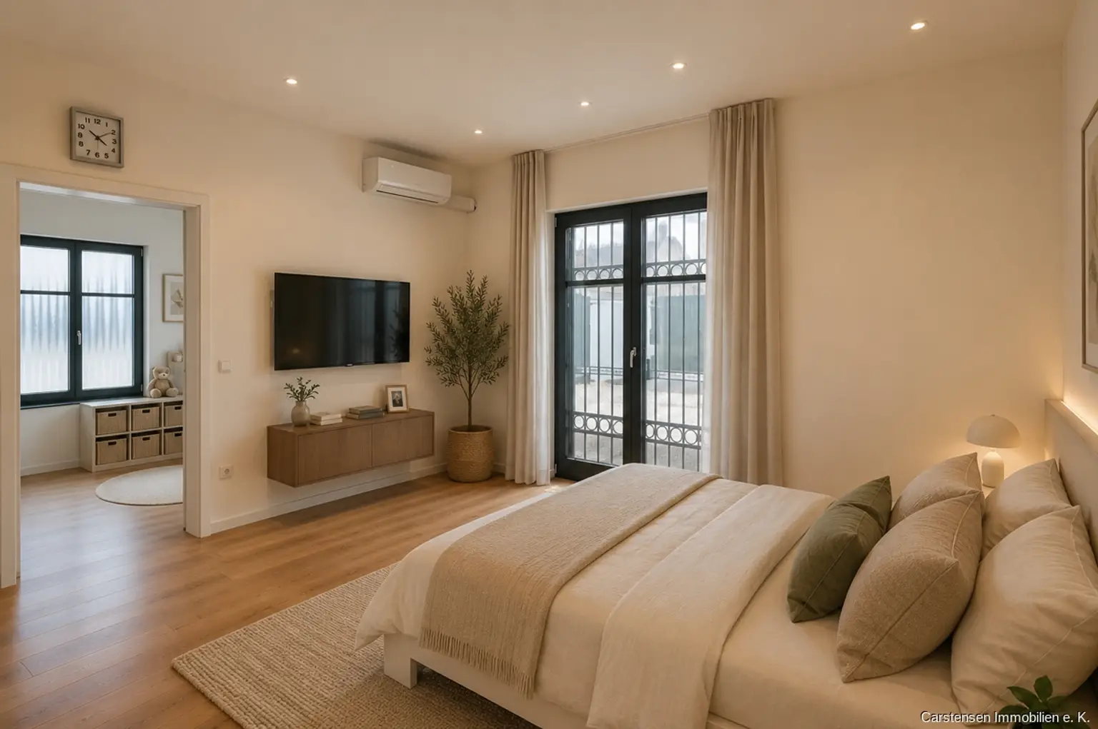 Schlafzimmer Virtuelles Staging KI Bild 2