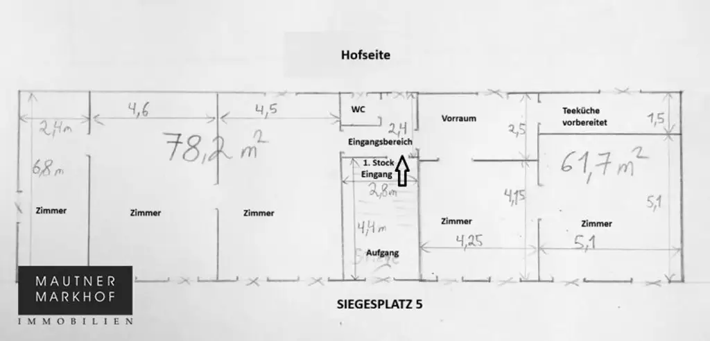 Aspern - Siegesplatz - Sanierte helle Bürofläche mit 800m² Lageroption im Hof - U2