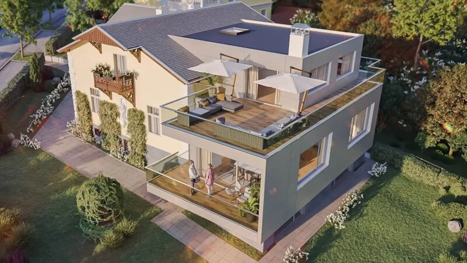 DORNBACH: Repräsentative Villa in Aussichtslage