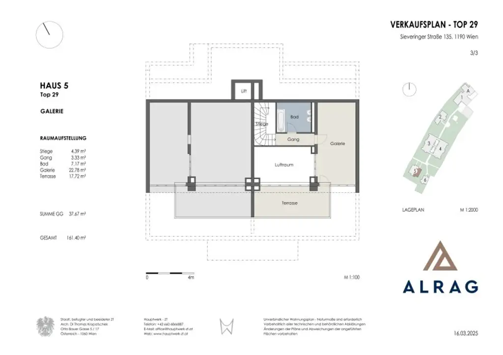 Luxus-Maisonette-Wohnung | 5,5 Zimmer & 160 m² zzgl. 3 Terrassen | Lebensqualität pur in Sievering