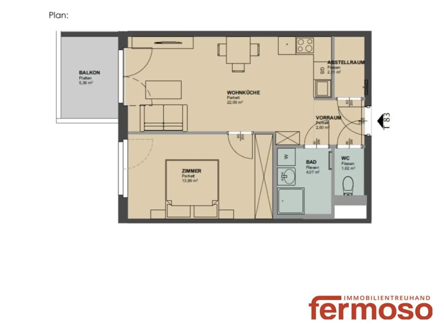 2-Zimmer-Wohnung mit Balkon in 1200 Wien – Ihr neues Zuhause!