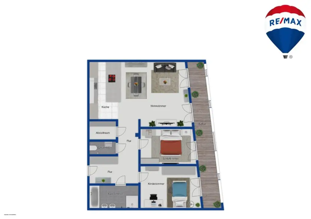 Q-Tower ! Moderne 3 Zimmer mit Balkon & Stellplatz/ +++RE/MAX Trend+++
