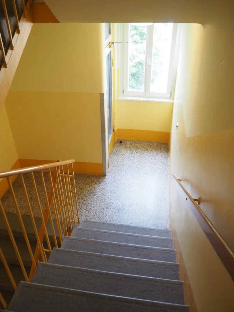 Stiegenhaus- Lift im Halbstock