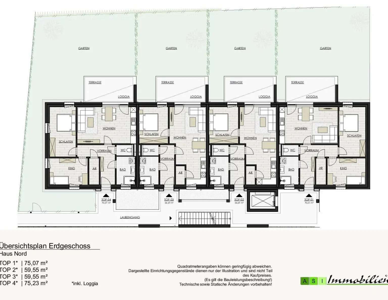 GRÜNE ALLEE GALLNEUKIRCHEN - 2 und 3-Zimmer Wohnungen, 55-70m² NEUBAU ERSTBEZUG