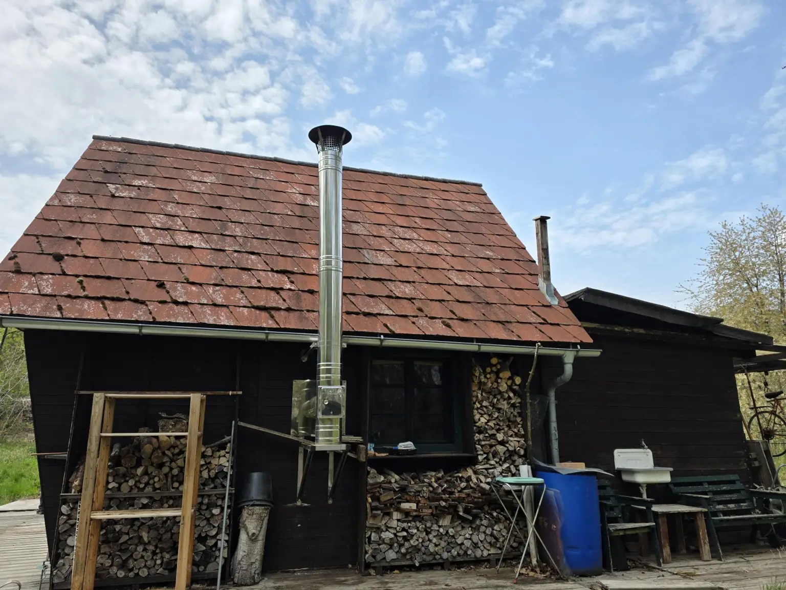 Seitenansicht Gartenhaus