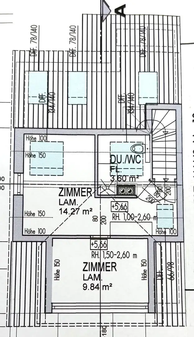 ausgebauter Dachboden