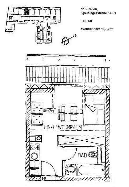Wunderbar, helle 1-Zimmer-Wohnung im 13. Bezirk!