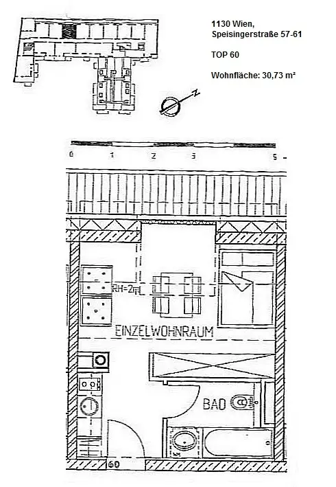 Wunderbar, helle 1-Zimmer-Wohnung im 13. Bezirk!