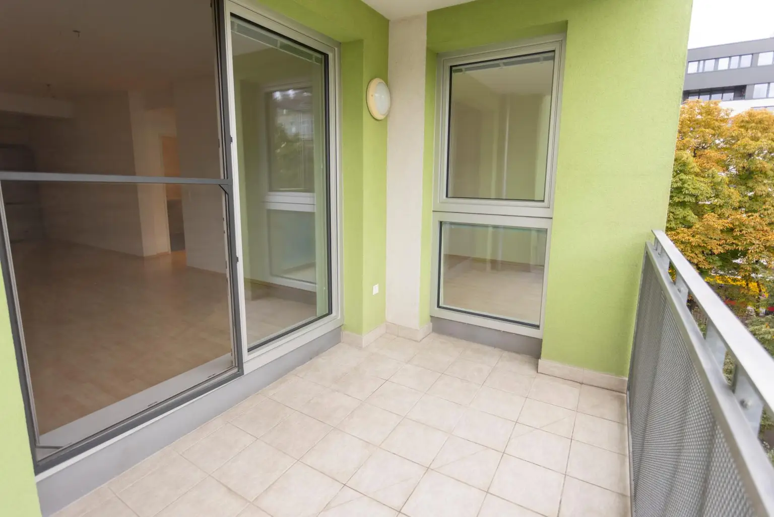 2-Zimmer-Wohnung mit Balkon in ruhiger Innenhoflage im modernen Niedrigenergiehaus