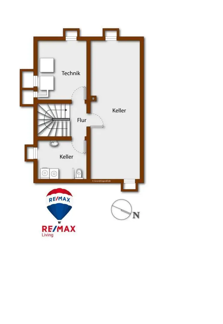 Grundriss für Kunde Kellergeschoss NEU