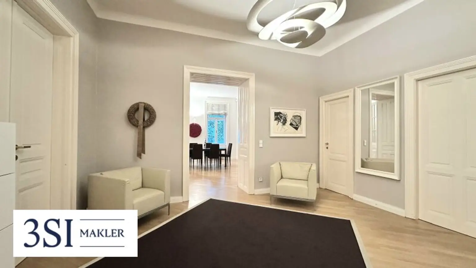 Elegante 3-Zimmer-Wohnung mit sonniger Loggia in grüner Lage im Herzen Wiens