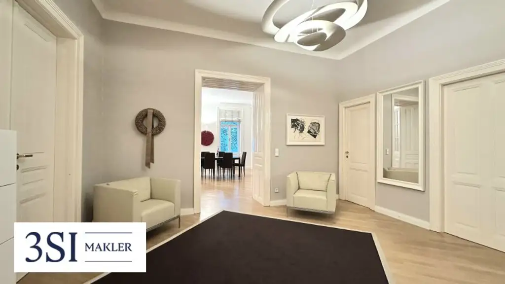 Elegante 3-Zimmer-Wohnung mit sonniger Loggia in grüner Lage im Herzen Wiens