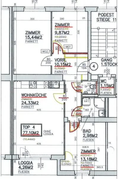 Traumhafte 4-Zimmer-Wohnung mit Loggia in begehrter Lage, nahe Krottenbachstraße  im 19. Bezirk