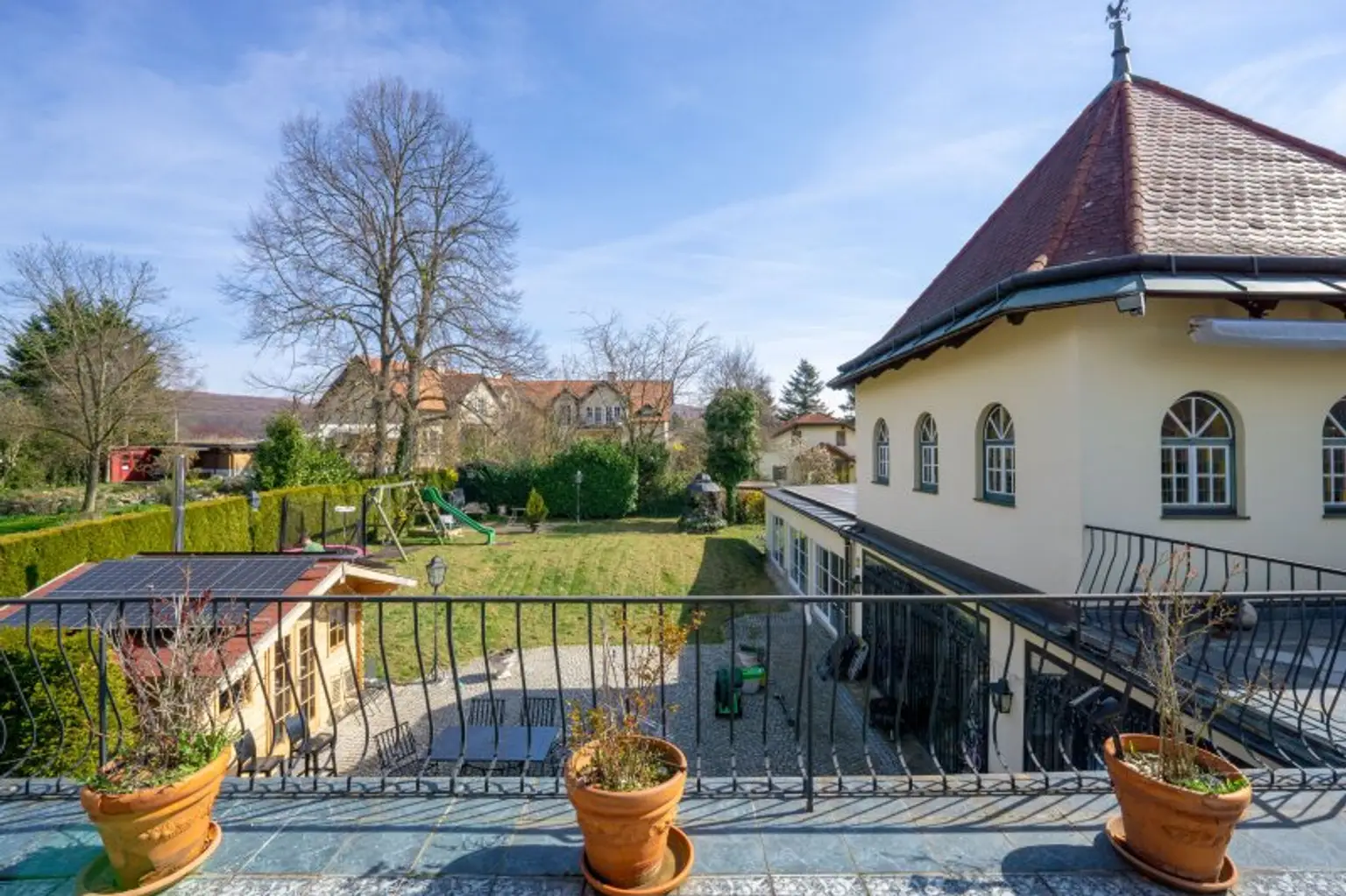 Blick über den Garten