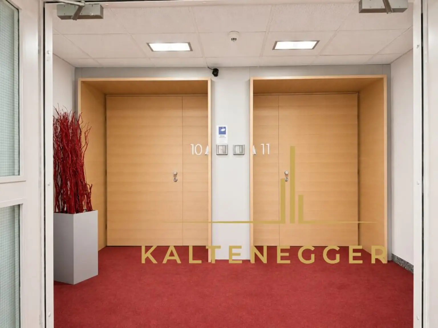 Bereich vor dem Büroeingang - rechtes Büro ist Top 11