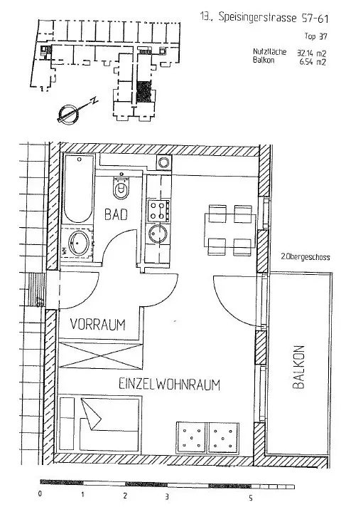 Charmante 1-Zimmer-Balkonwohnung  in Wien-Lainz!
