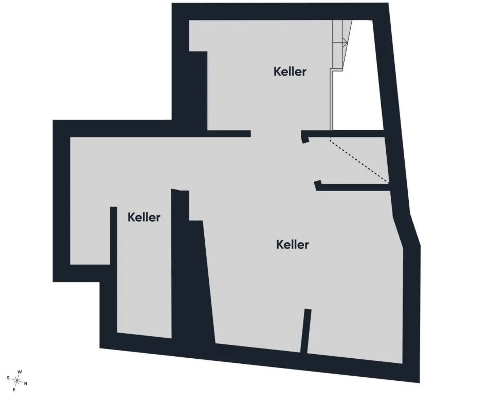 Grundriss ohne Maßstab - KG