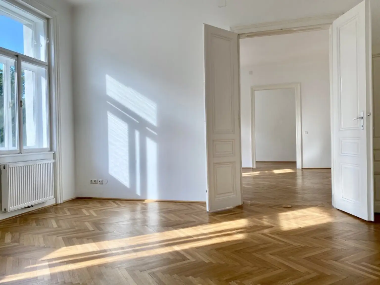 Blick auf alle 3 Zimmer