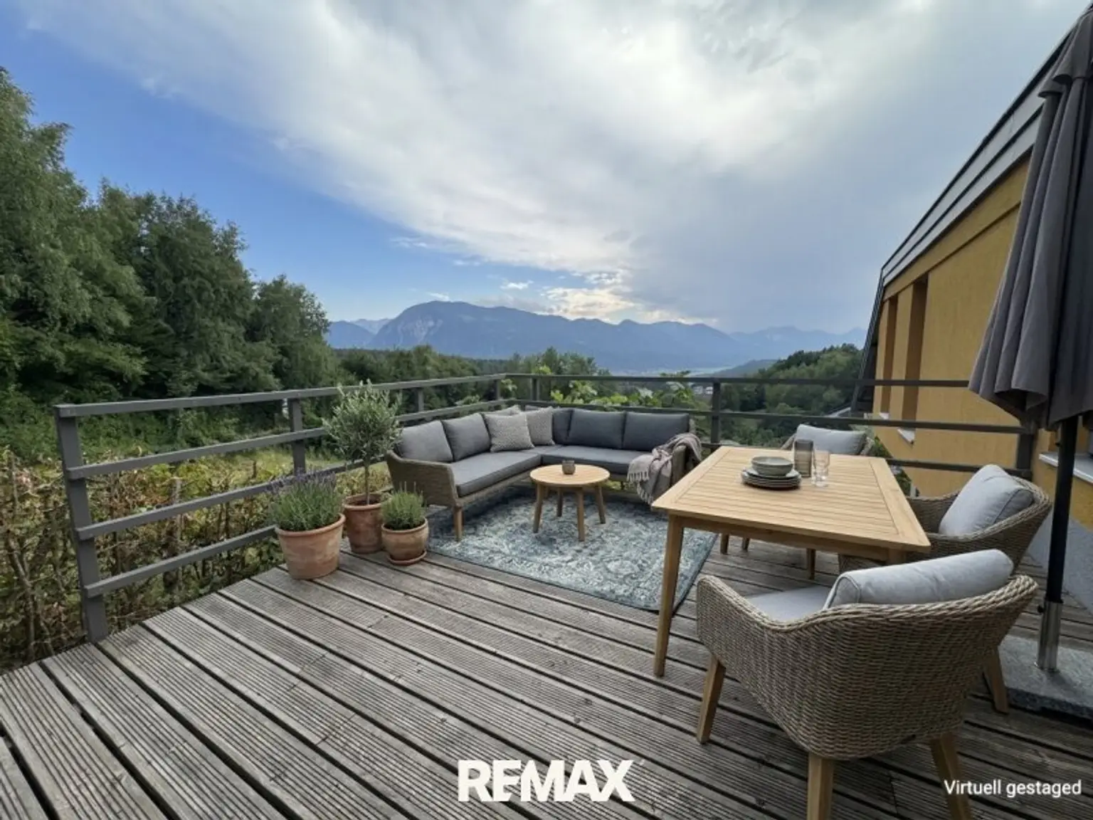 Aussicht Terrasse oben