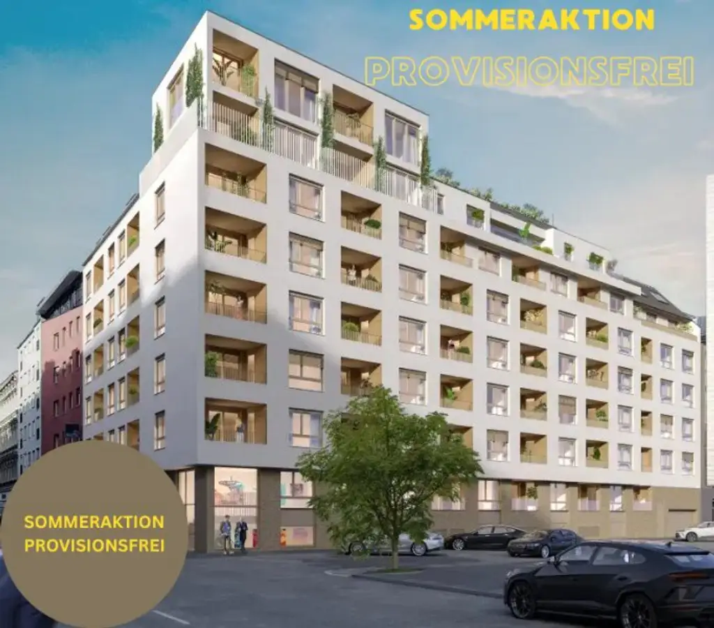 PROVISIONSFREI! Wunderbare 2-Zimmer mit Südost Ausrichtung in tollem Neubau mit urbanem Flair - PROJEKT MAJA