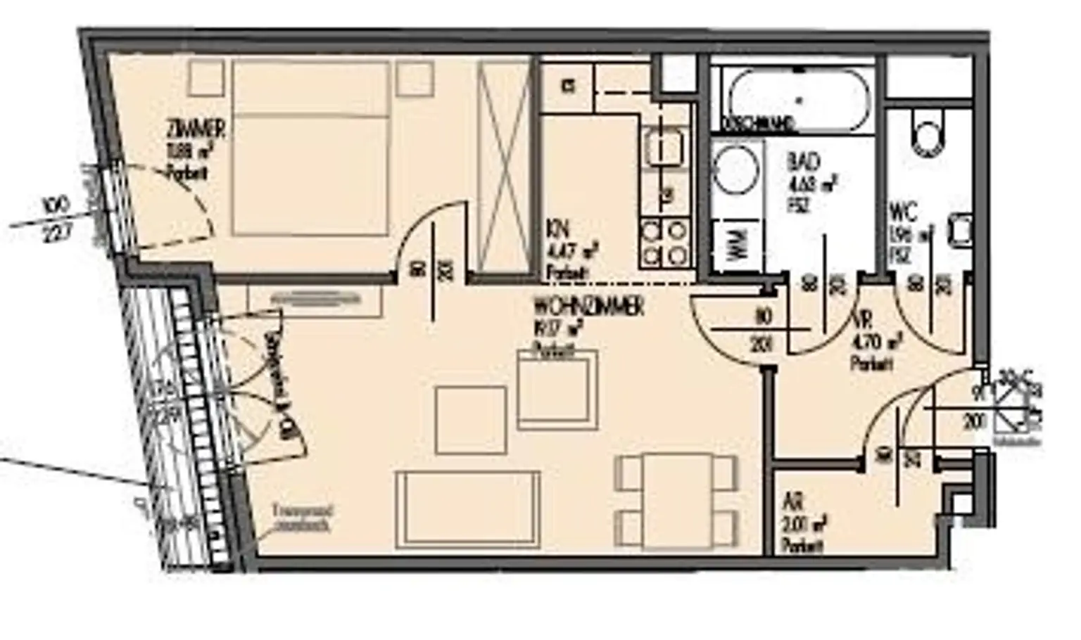 Moderne Neubauwohnung Nähe Neustiftgasse - 5. OG