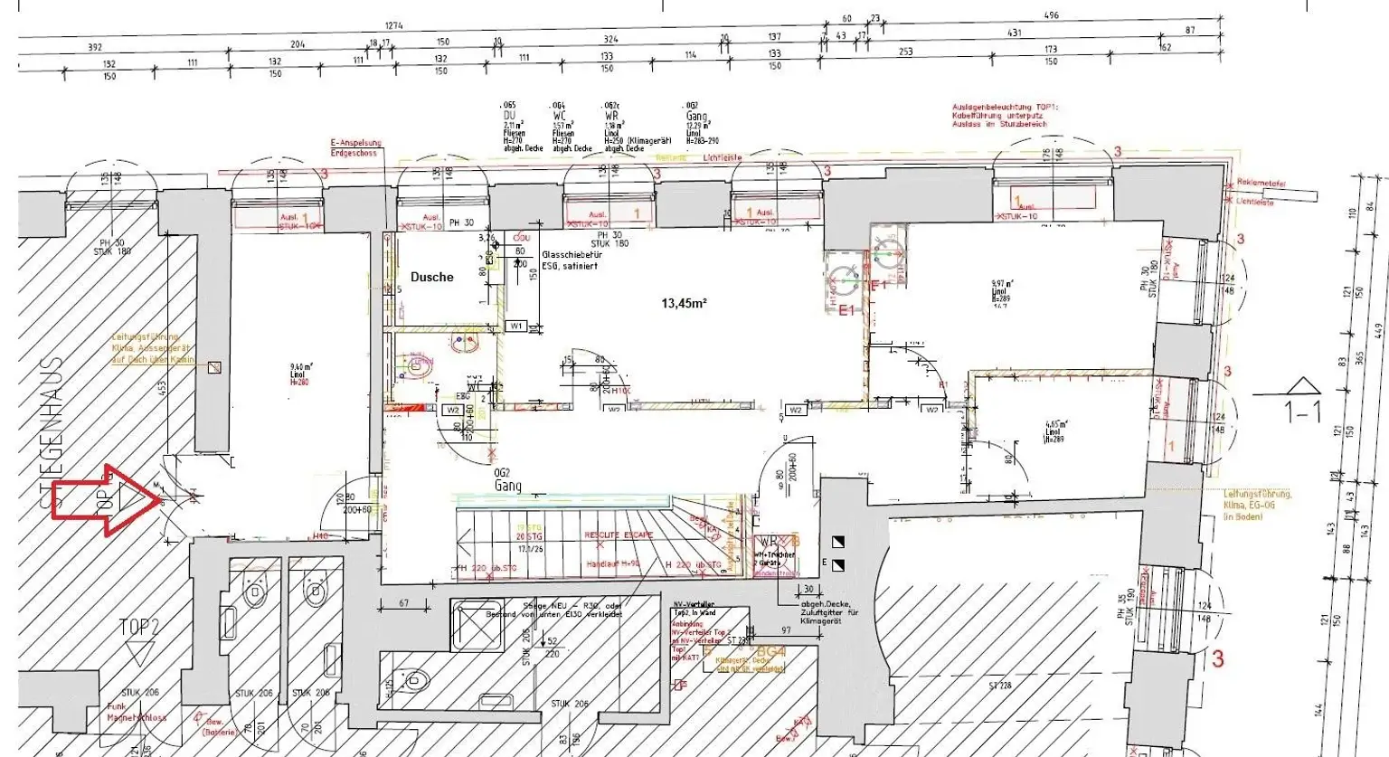Grundriss Obergeschoß