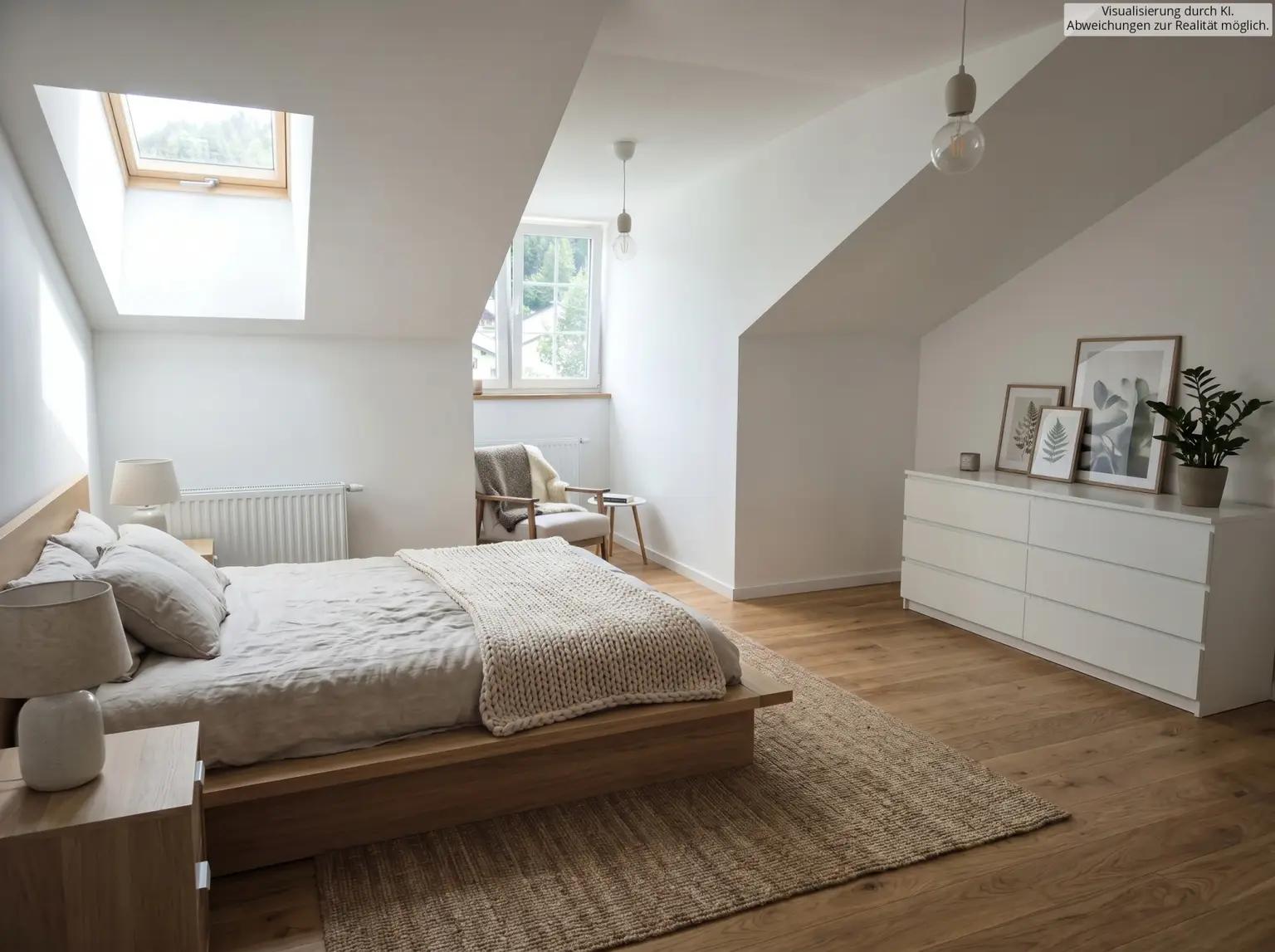 Schlafzimmer KI visualisiert