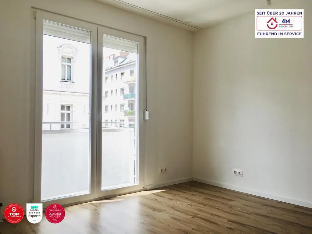 Hallo Investoren! Top-Sanierte 2-Zimmer Neubauwohnung mit Freier Mietzins und urbaner Flaire (U4/U2!)