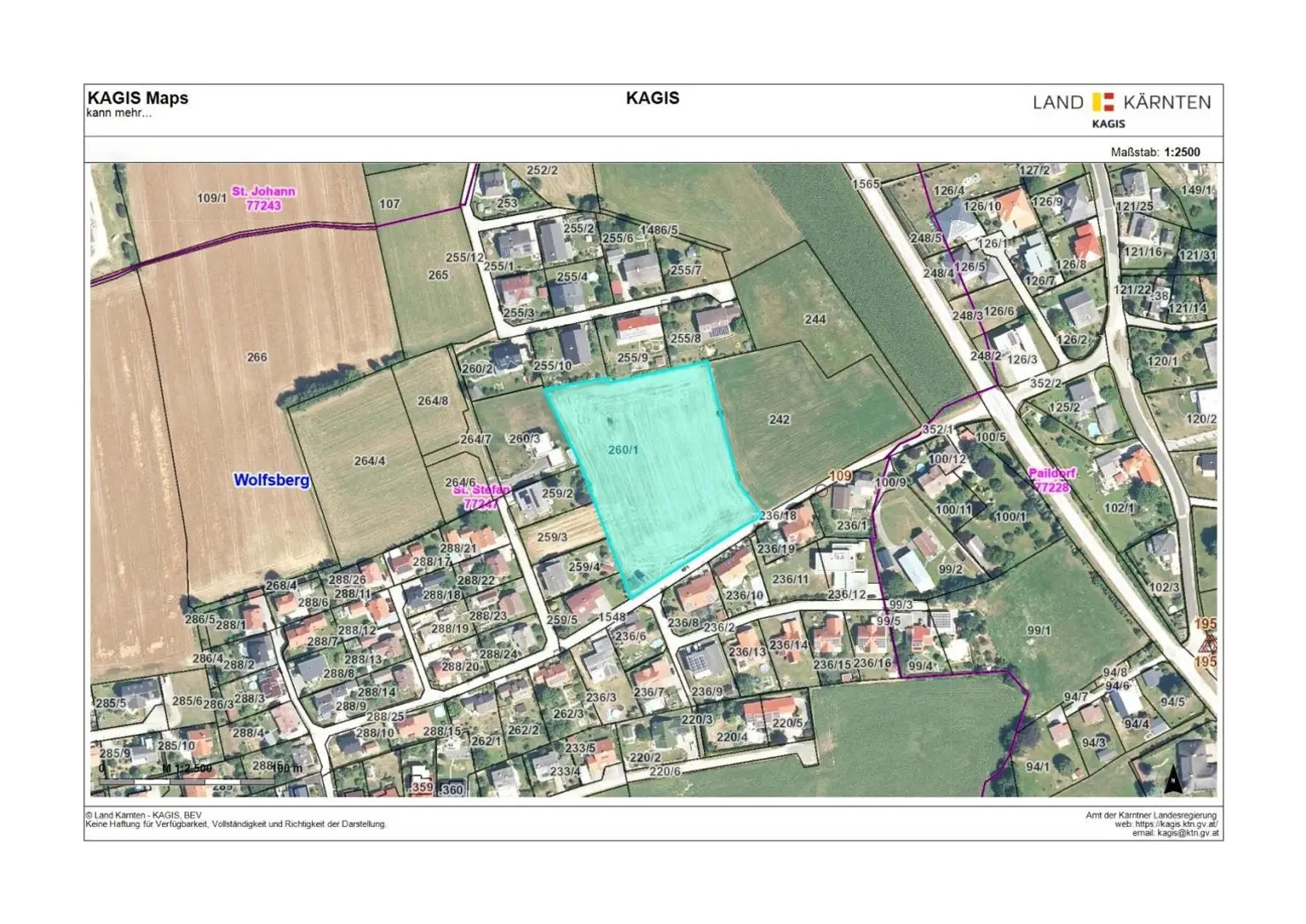 Perfekt für Bauträger: Sonniges, ca. 9.242 m² großes Grundstück für Wohnprojekt in Top-Lage in St. Stefan