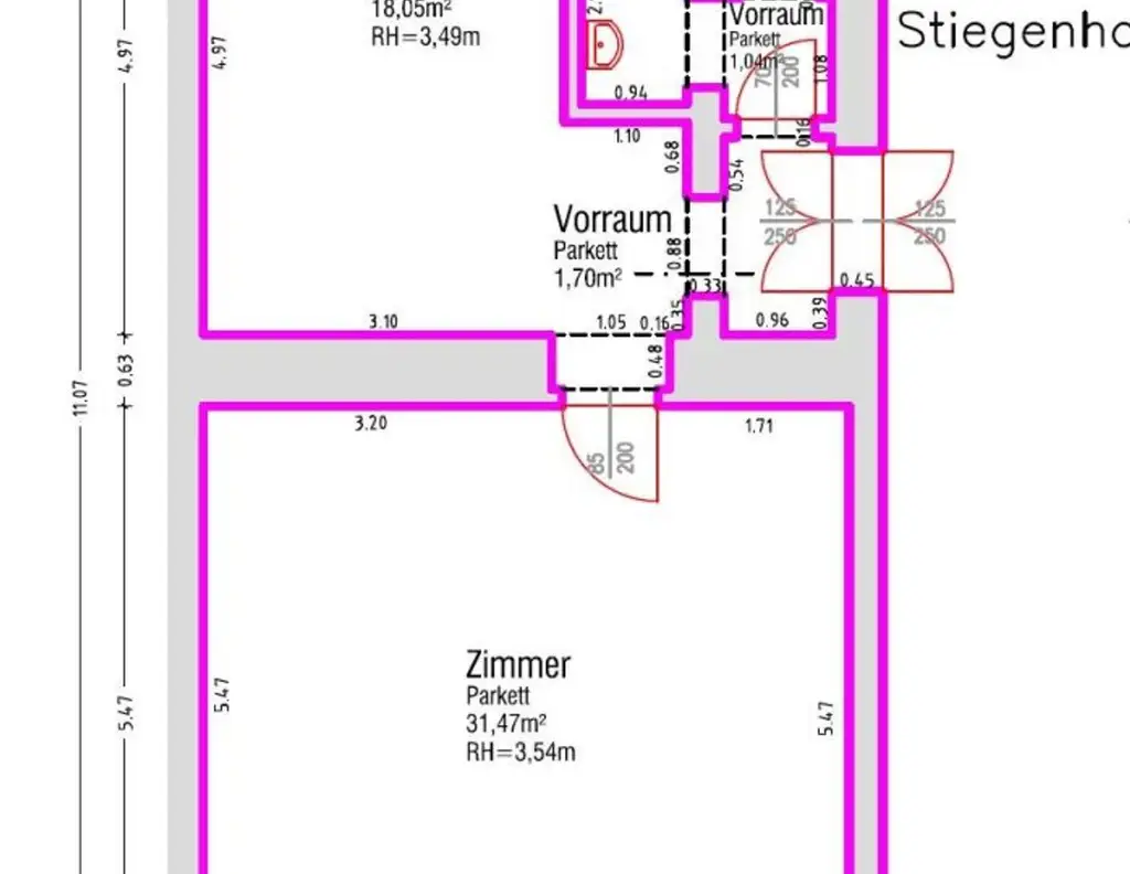 GEIDORF - Nähe KF-Universität - Margareten-Bad: großzügige 2-Zimmer-Altbauwohnung, Gartenmitbenützung