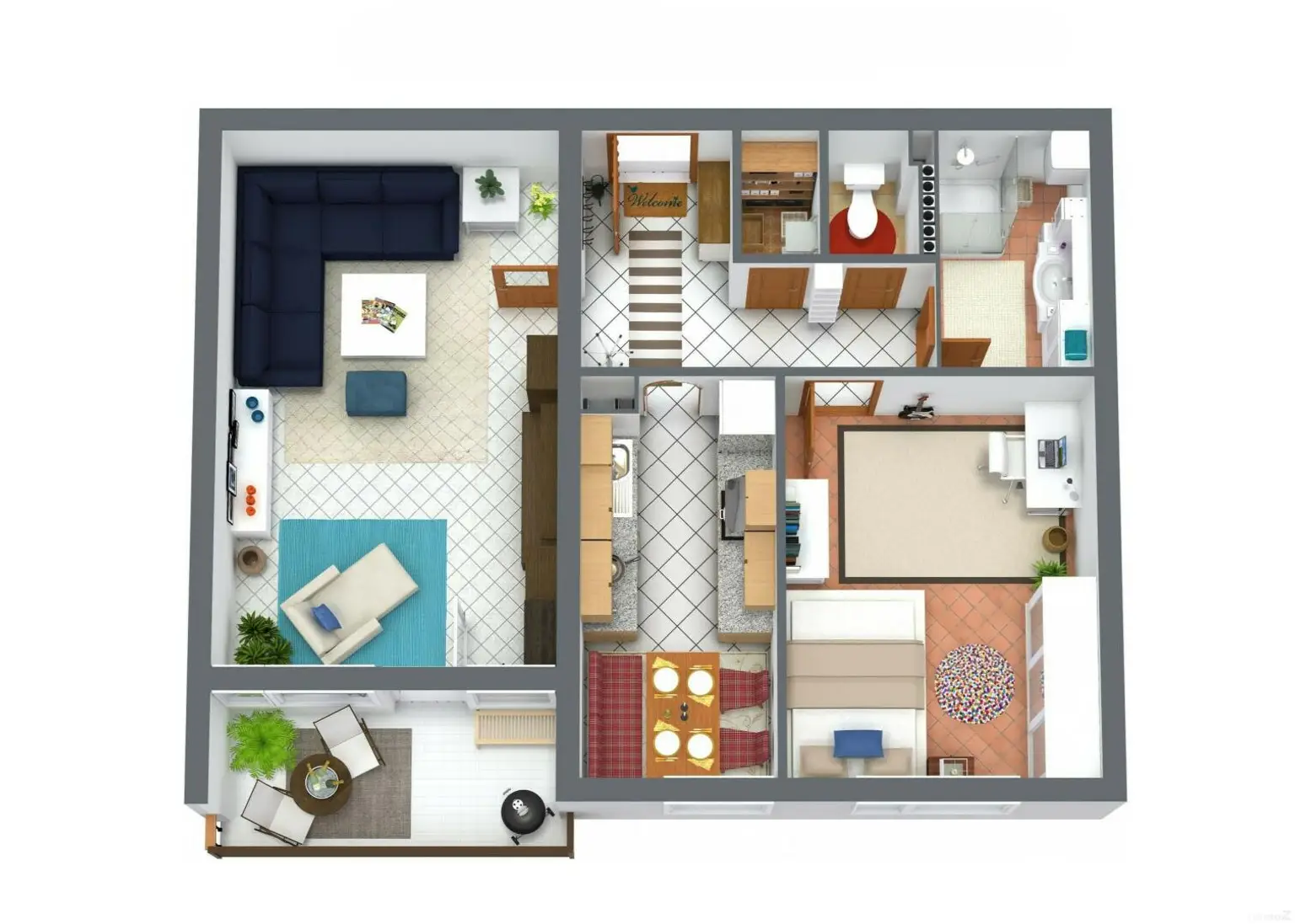 Schöne, helle 2-Zimmer-Wohnung mit Balkon & Parkplatz in Gratkorn!
