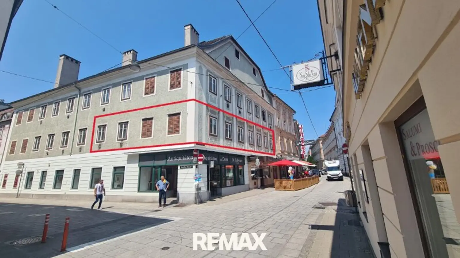 Position der Wohnung Ecke Herren,- Baumbachstraße