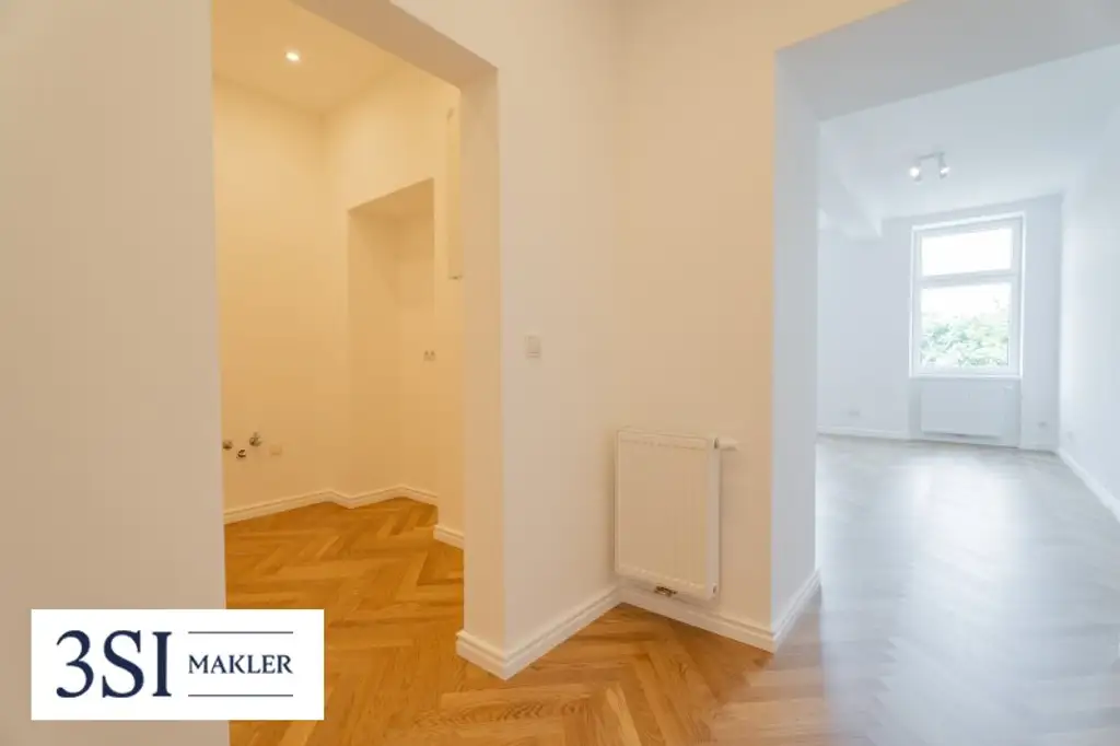 Elegante 3-Zimmer-Wohnung mit Parkblick – Erstbezug im revitalisierten Altbau