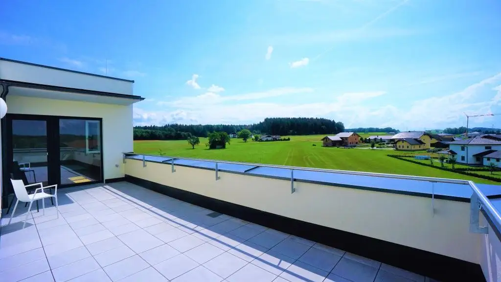 Beeindruckende 3 Zimmerwohnung mit großer Dachterrasse, Carportplatz und Stellplatz