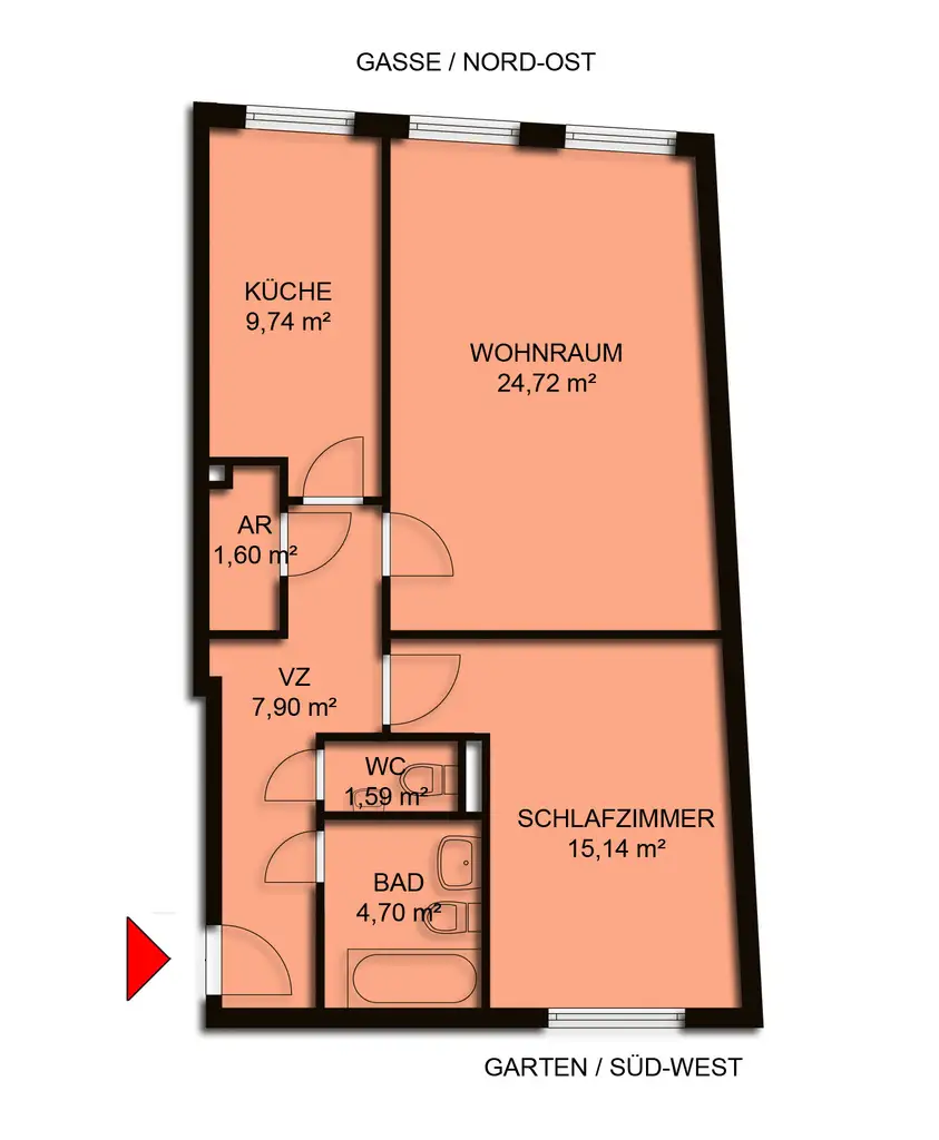 Plan nachgezeichnet