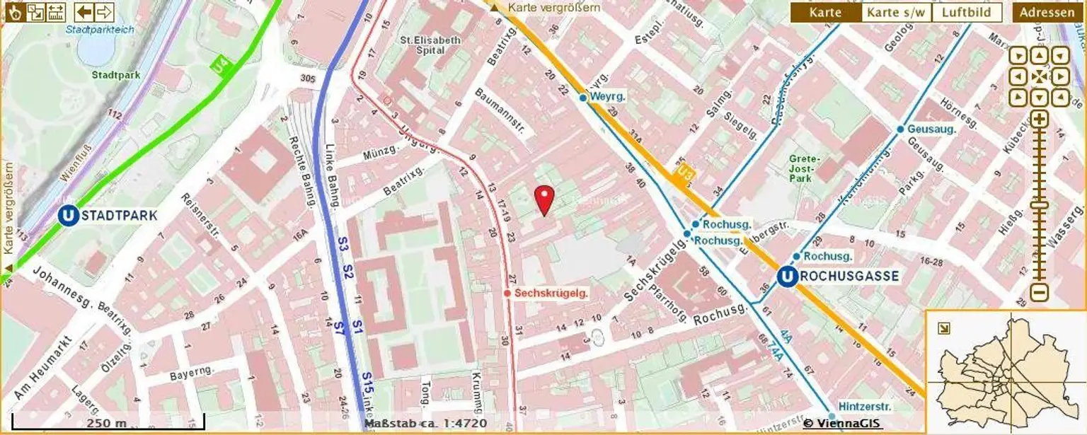 PENTHOUSE in der Ungargasse (Nähe: Stadtpark, Rochusmarkt, 1. Bezirk)!!