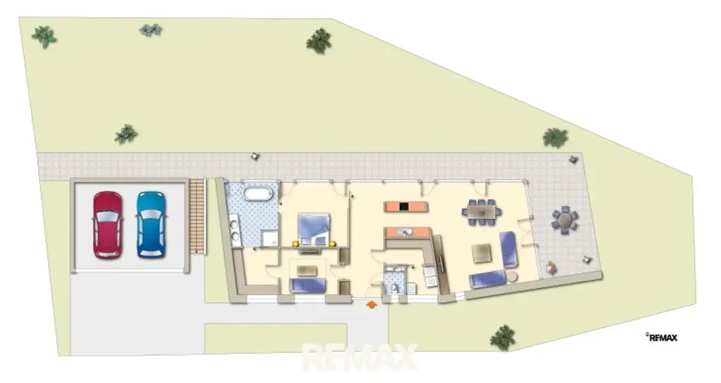 Schematischer Grundriss Erdgeschoss