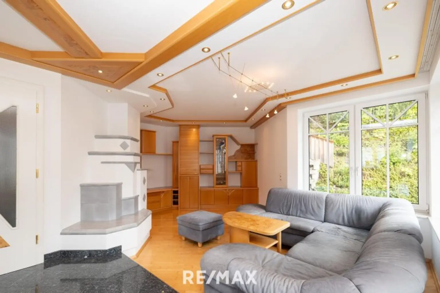 Wohnbreich mit Kamin